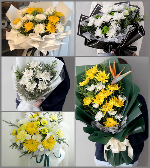 浙江省台州玉环县芦浦镇分水村白事花束代送